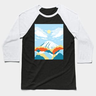 Morning on Mount Rainier Baseball T-Shirt